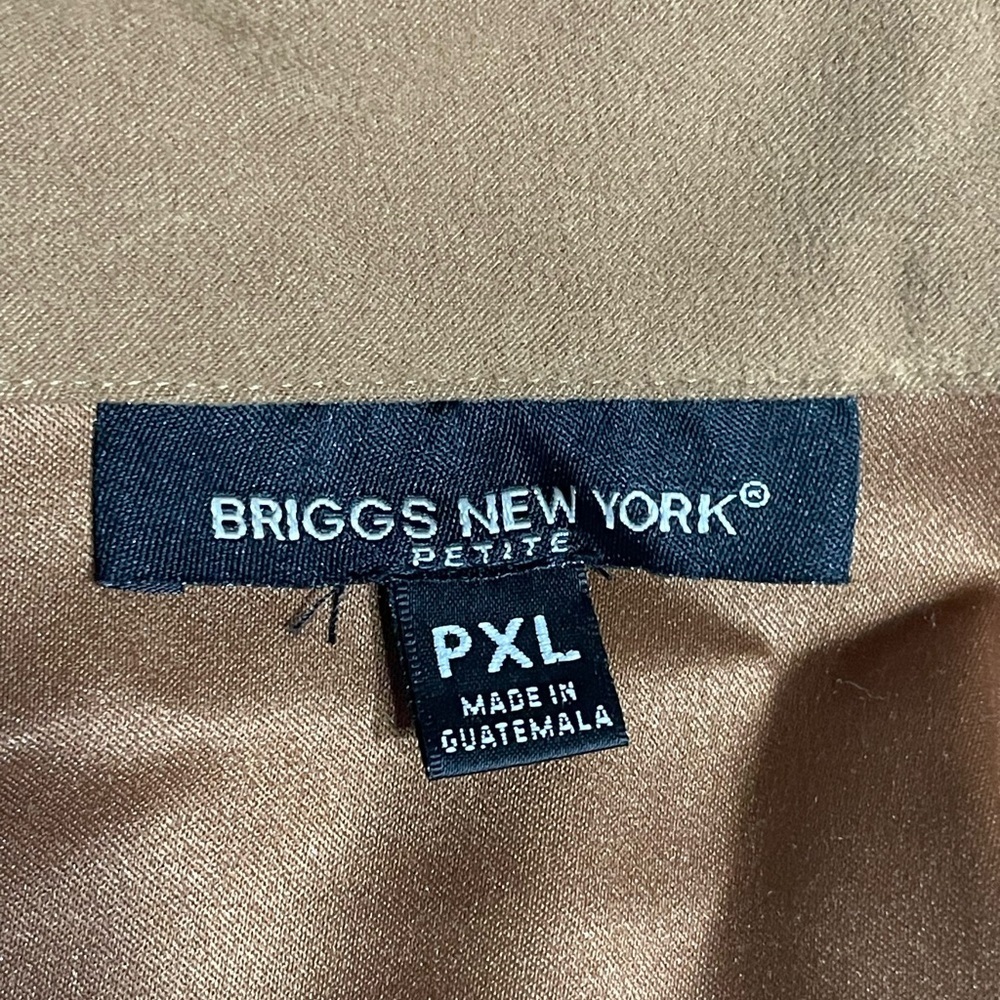 Briggs New York Petite Women's Tan Blazer, Suede like Feeling but Lightweight. - Picture 11 of 13